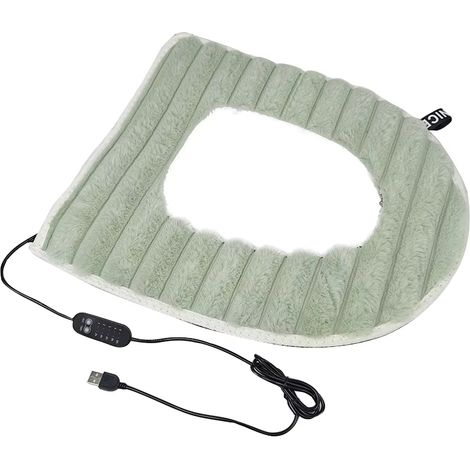 Housse de siège de toilette chauffante USB 5 V 2 A - Température constante réglable - Coussin réutilisable (1/5)
