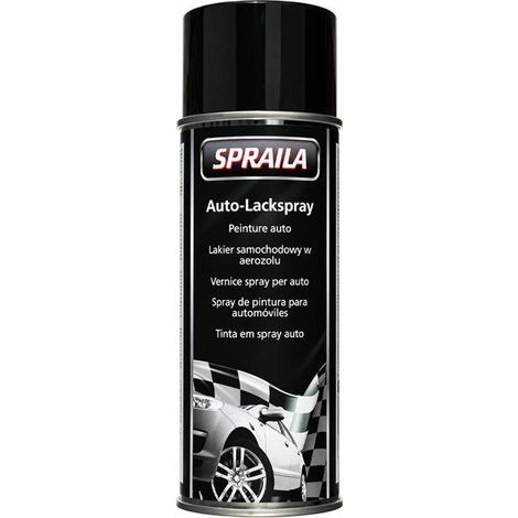 Bombe de peinture - Spraila - Noir - Mat - 400 ml