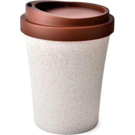 Poubelle de bureau poubelle de bureau en forme de tasse à café poubelle avec couvercle petit seau de stockage de nettoyage de bureau à domicile (beige) 15.721cm 1 pièce