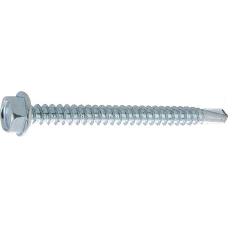 VIS AUTO-PERCEUSE TÊTE HEXAGONALE AVEC EMBASE ZINGUÉ DIN 7504-K 42X32 BOÎTE DE 500 - ULTIMA - 15542317