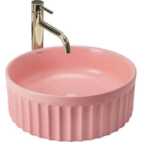 Aufsatzwaschbecken Rea DUO Sweet Pink Matt (1/5)