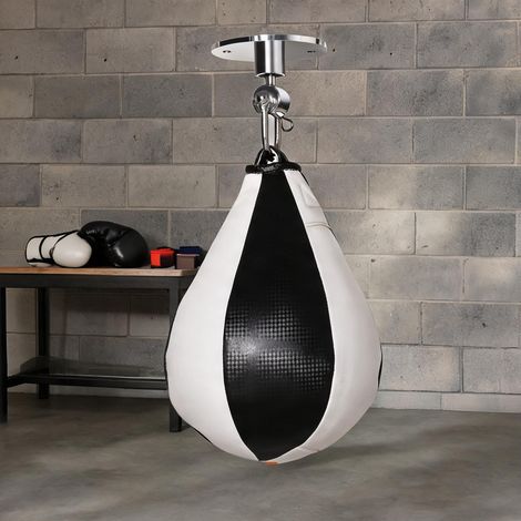 Sac de frappe noir Blanc en acier 18 x 18 x 22 cm (1/5)