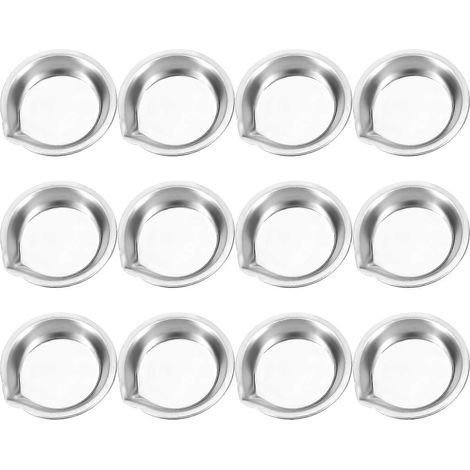 12 Mini-Rundnäpfchen aus Edelstahl, Künstler-Make-up-Palette, 12er-Set (1/5)