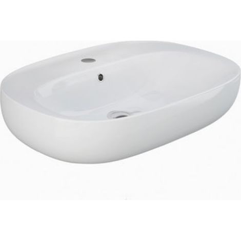 LAVABO SOSPESO ILLUSION OVALE Monoforo L. 50 cm