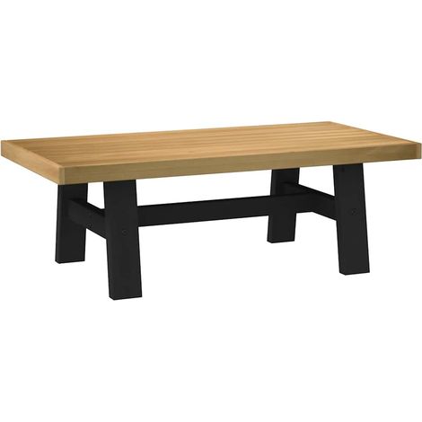 Couchtisch NOAIN A-förmige Beine 120x60x40 cm Massivholz Kiefer