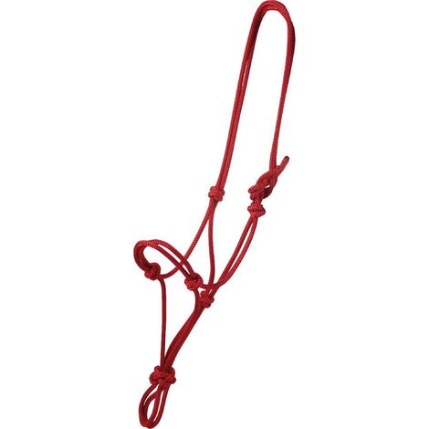 Full, Blu Navy: Cavezza in corda annodata tubolare Rope Halter soft control
