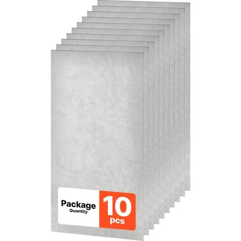 Dalles de Plafond PVC 605x1210 mm Marbre Blanc Panneaux Faux Plafond Résistants à l'Eau Lot de 10 (1/5)