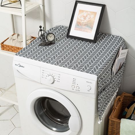Housse Machine à Laver Intérieure Gris 130x55cm - 1 pièce, gris, 130x55cm - housse protection poussiere soleil interieur - machi (1/4)
