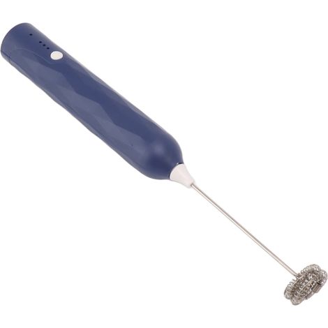 Petit batteur à œufs ménager, mini mixeur multifonction, batteur électrique portable, fouet, mousseur à lait et café sans fil, bleu (1/5)