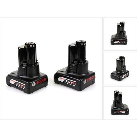 Batterie 12V 6,0Ah Lithium-Ion – Autonomie 50% supérieure – Compatible outils Bosch 12V – Poids léger 385g