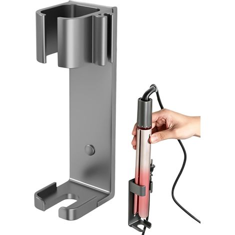 Mount Curling Iron Holder Compact Wall Mount Shelf No (1/5)