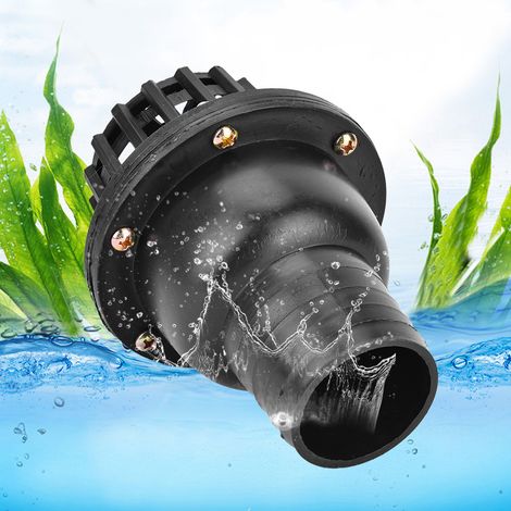 Clapet anti-retour plat en PVC noir pour pompe à eau (2 pouces) (1/5)
