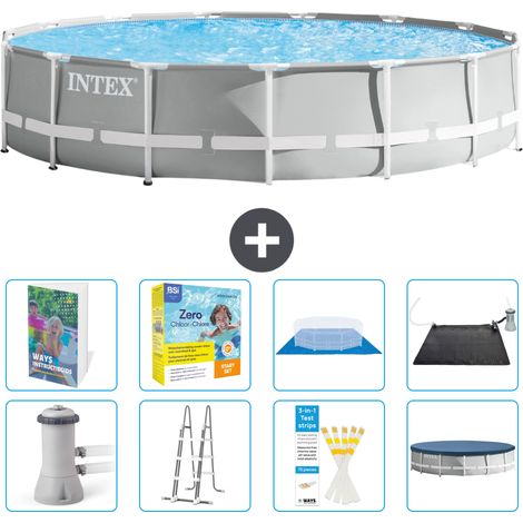 Prism Frame Pool Rund - 457x107 cm - 9-teilig S582