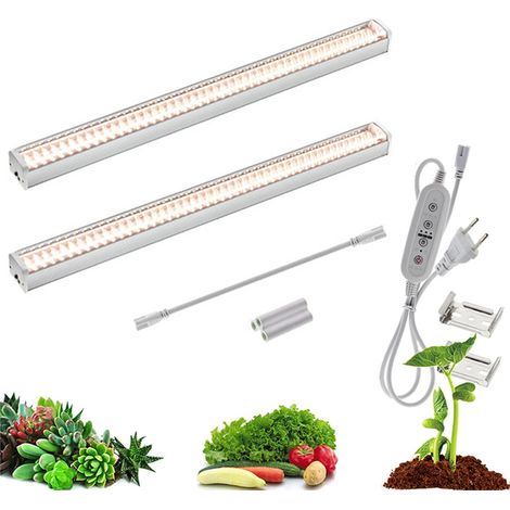 LED Pflanzenwachstumslicht Full Spectrum 2er Set 4000K – Grow Light für Pflanzen, Gemüse und Blumen (1/5)