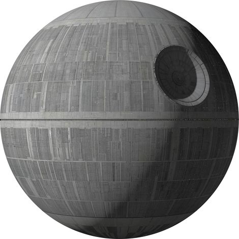 Komar Star Wars XXL Death Star 127 x 127 cm, Stickers pour les murs 12405 (1/3)