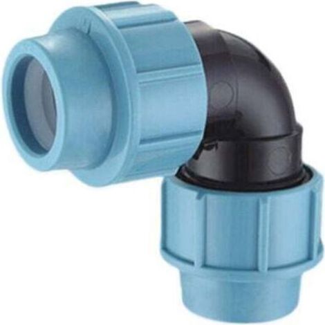 Ulisem - Coude à 90 degrés pour tube PE. Filetage intérieur. Pour usage intérieur et extérieur dans les systèmes d'adduction d'eau et d'irrigation. Pression maximale : 16 bar, 25 mm. (1/4)