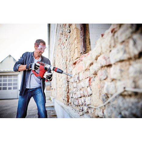 Einhell Marteau Démolisseur TE-DH 12 (1050 W, 12 J, Fréquence de Frappe : 4100 trs/min, Livré en Coffret avec Burin Pointu et Burin Plat) — vue 4