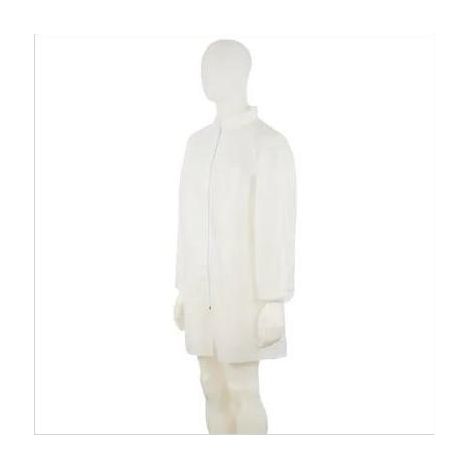 Bata de laboratorio 4400 en polipropileno suave y transpirable Blanca (50 uds) 3M