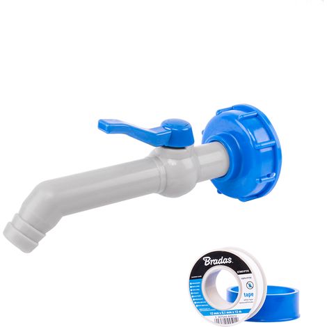 Zapfhahn für GZ 3/4" IBC S60x6 mit Gurt, Komplettset für Tank ofLagerung of von Flüssigkeiten