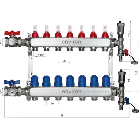 Festwertregelset M059 mit Grundfos UPM3 25/6 Hocheffizienzpumpe