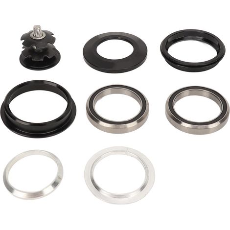 Jeu de direction 44mm en alliage d'aluminium, étanche à double roulement, pour fourche droite avec tube fileté, pièces vélo pour VTT et vélo de route.