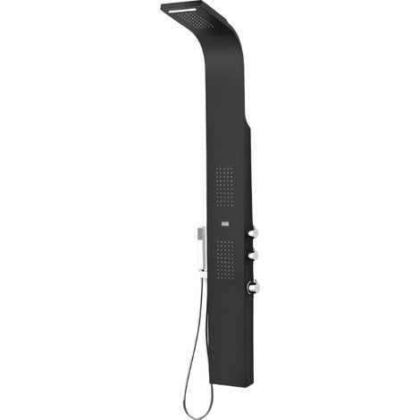 Essebagno Essekaska panel de ducha de hidromasaje negro