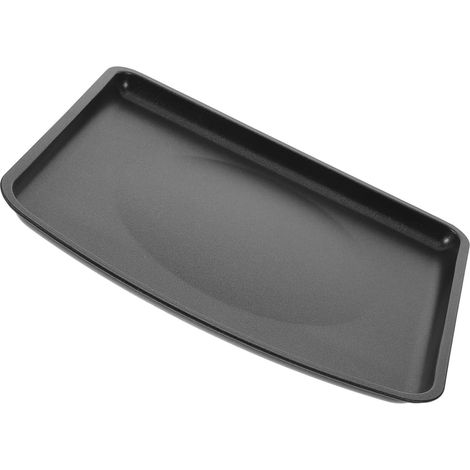 Plaque de friteuse à air en fonte noire, pain dans les processus (1/5)