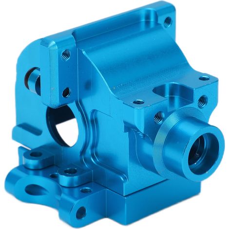 Boîtier de transmission en aluminium bleu pour HSP 94122 94177 94188, pièce tuning et rechange pour voiture RC 1/10 échelle. (1/5)