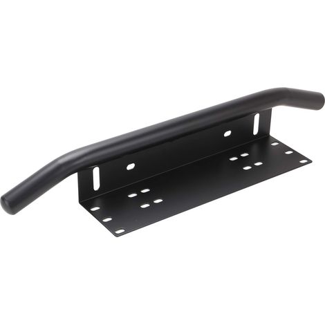Trintion License Plate Mounting Bracket LED Light Bar Front Holder Universal License Plate Mounting Bracket Front Bar Bumper for Off Road Light Bar(Black)