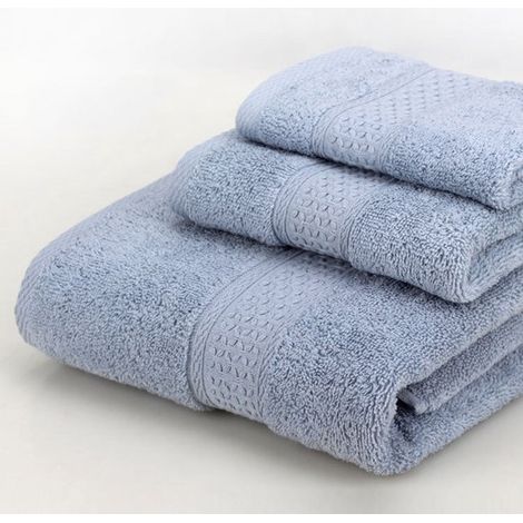 Handtuchset (2 quadratische Handtücher + 2 normale Handtücher + 2 Badetücher) 100 % Baumwolle Geschenkidee für Erwachsene Besonders saugfähig, fü (1/5)