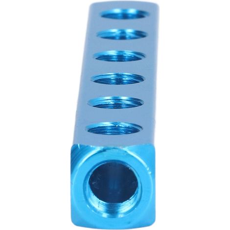 Bloc distributeur pneumatique, équipement d'automatisation de collecteur en aluminium, bloc de distribution d'air AL-6 (1/5)