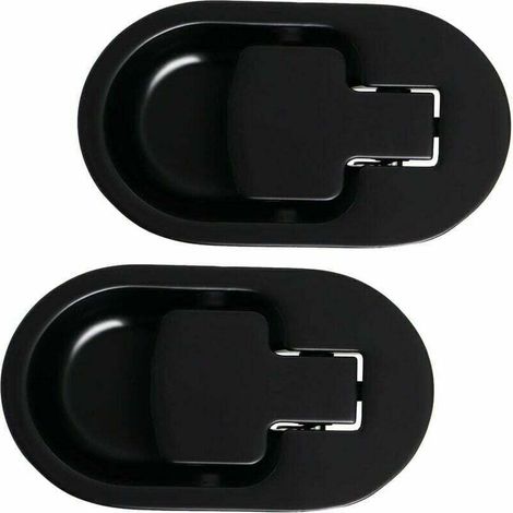 Levier de Fauteuil et Canapé Inclinable Relax, Manche en Métal D'aluminium Solide Noir sans Cable (2 Pièces),dolaso
