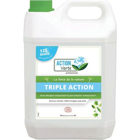 Nettoyant triple action sols et surfaces 5L ACTION VERTE