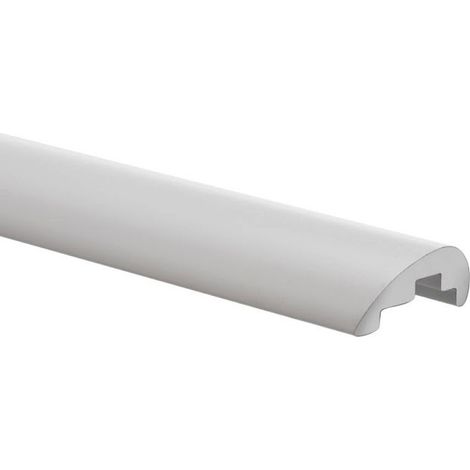 Schulte barre de seuil d'étanchéité universelle, 100 cm recoupable, barre de renfort, blanc
