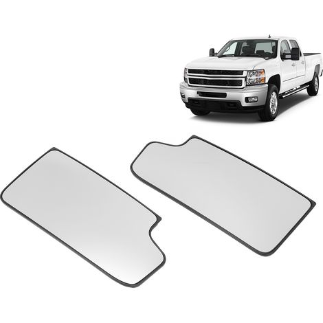 Anhängerspiegel mit Unterglasheizung, paarweise erhältlich, passend für Chevrolet Silverado 1500 2014-2017 (OE: AM-3784464577). (1/5)