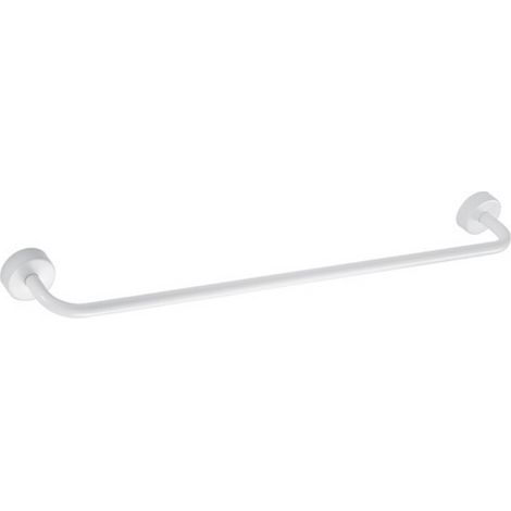Portasalvietta barra 30 cm in acciaio inox finitura bianca opaca  MONDE-B kamalu