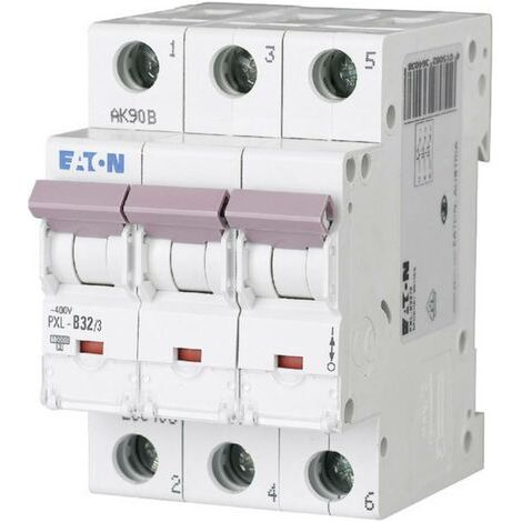 Eaton Disjoncteur miniature (MCB), 32 A, 3p, Caractéristique : D, 236468 (1/3)