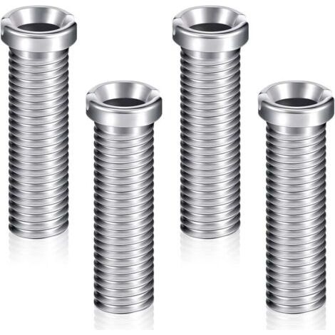 Pr Lot de 4 vis pour panier, vis pour bouchon d'évier en acier inoxydable 45 mm, accessoires de fixation, vis pour boulon d'évier, vis pour bouchon de crépine d'évier (1/4)