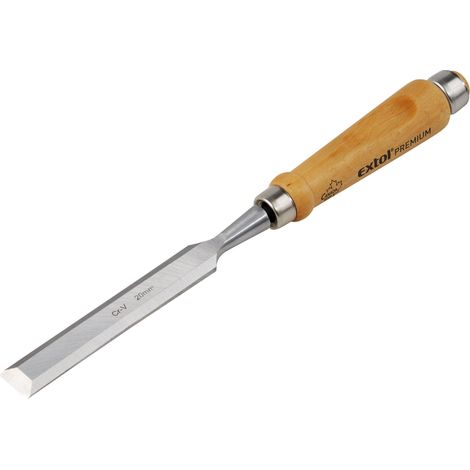 Scalpello EXTOL PREMIUM con manico in faggio di qualità, 25 mm, lunghezza 280 mm (1/2)