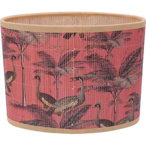 Boho printed drum lampshade E27 E14, vintage woven decorative lampshade for chandeliers and floor lamps (1/5)