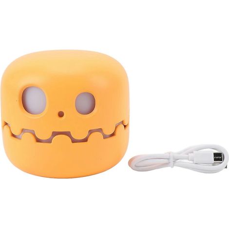 Veilleuse citrouille sans fil, lampe de chevet LED rechargeable et mignonne avec minuterie de 30 minutes et variation d'intensité progressive.