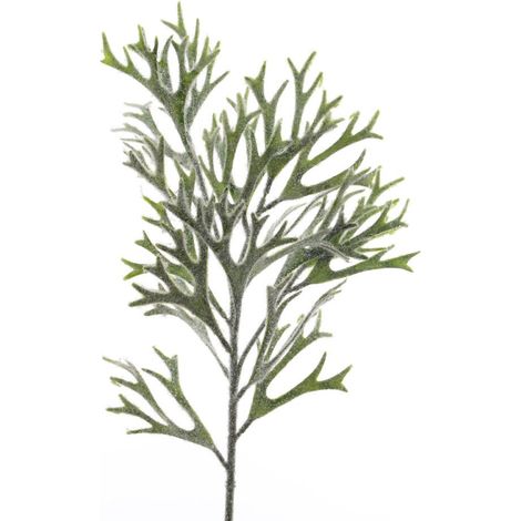 RAMETTO CON FOGLIE COLOR VERDE 68CM