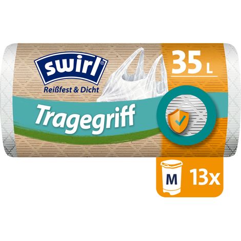 Swirl® 35 l Tragegriff-Müllbeutel Reißfest & Dicht (1/3)