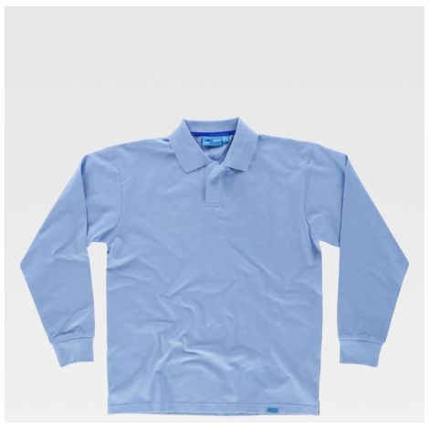 Polo de manga larga con tratamiento antibacteriano C3410 WORKTEAM XL Celeste (1/2)