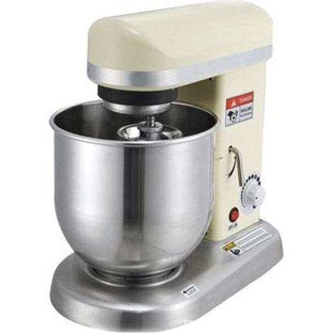 Batteur mélangeur - 7L - 380x235x405mm - 0-1000 rpm - 3 ustensiles - Mec