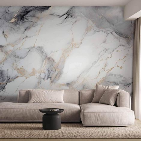 Carta da parati artgeist elegante marmo 400 cm x 280 cm neutro