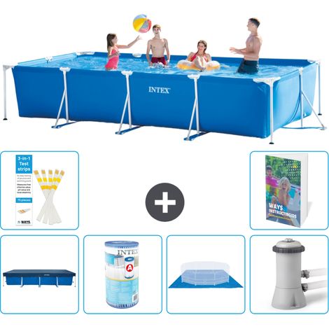 Rechteckiger Frame Pool - 450x220x84 cm - 7-teilig S167