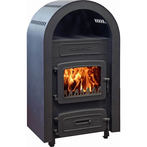 Raumheizer Typ10960F-Kamino Verkleidung Schwarz 6kW