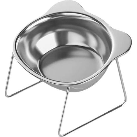 Bol Para Gatos - Soporte Ajustable - Acero Inoxidable 304 - Anti Volcamiento - Uso Doméstico - Juego De 1 Unidad (1/5)