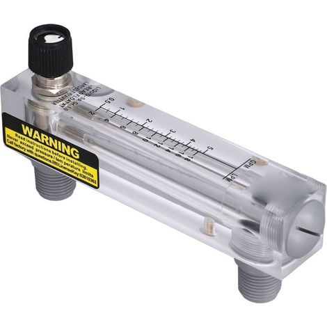 Flow meter of liquid in acrylic, Type panel, Transparent, adjustable, for agriculture industrial (1/5)